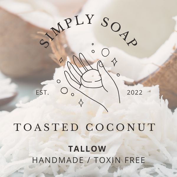 Toasted Coconut - Grass-Fed Tallow Soap 5.5 oz